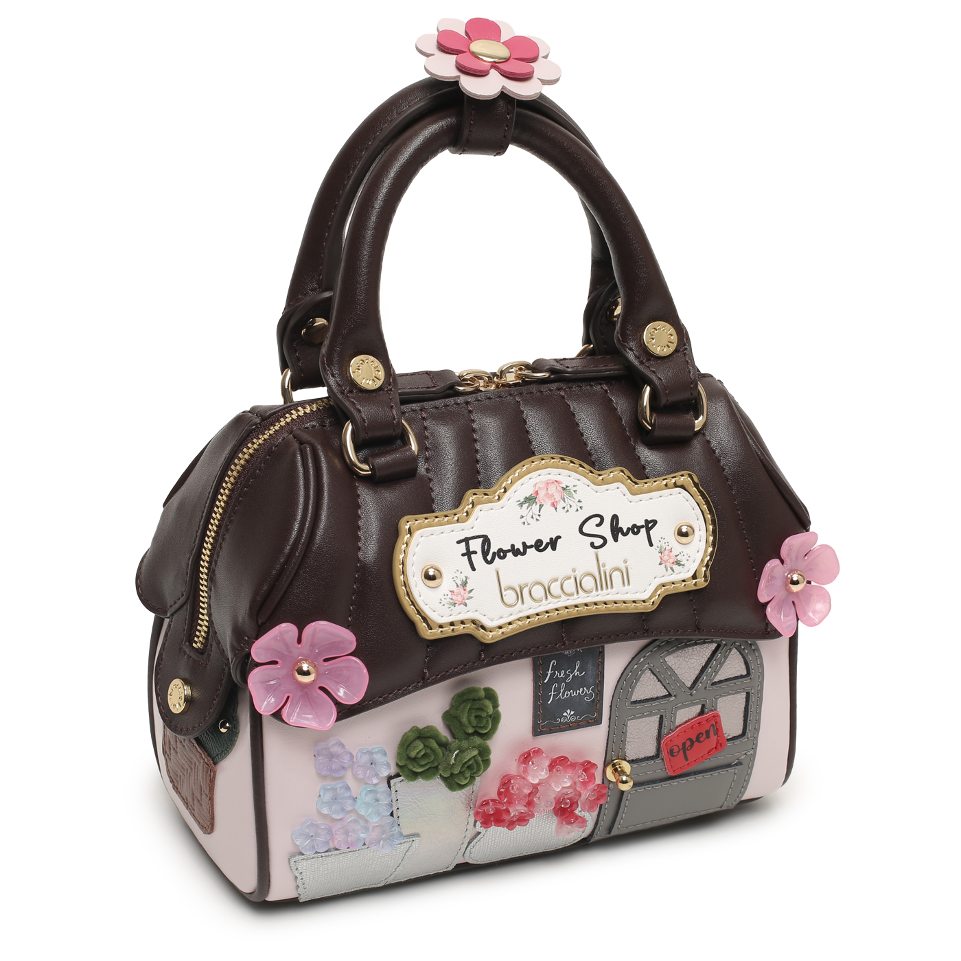 Кожаная сумка Braccialini Shape