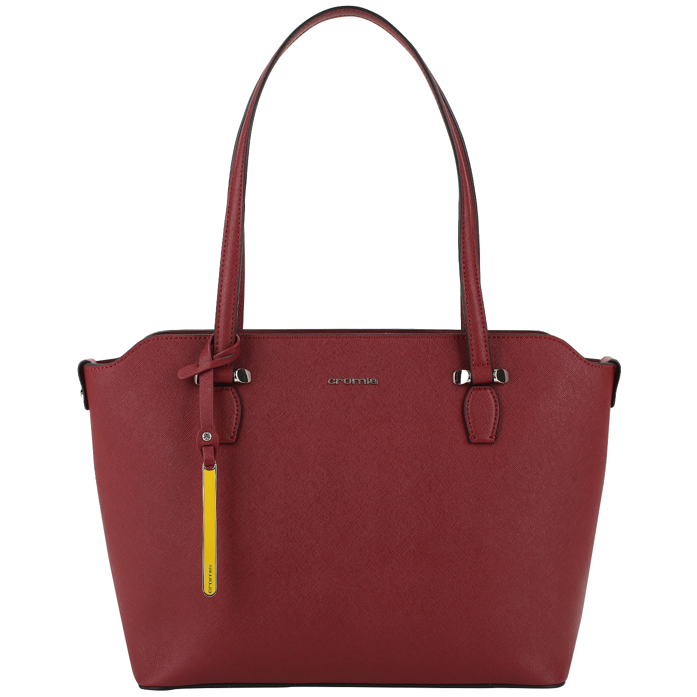 Cromia Бордовая сафьяновая сумка