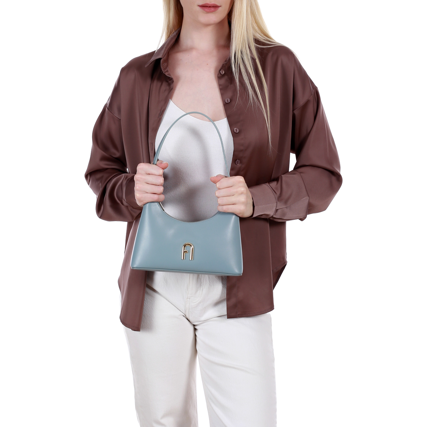 Кожаная сумка Furla Diamante