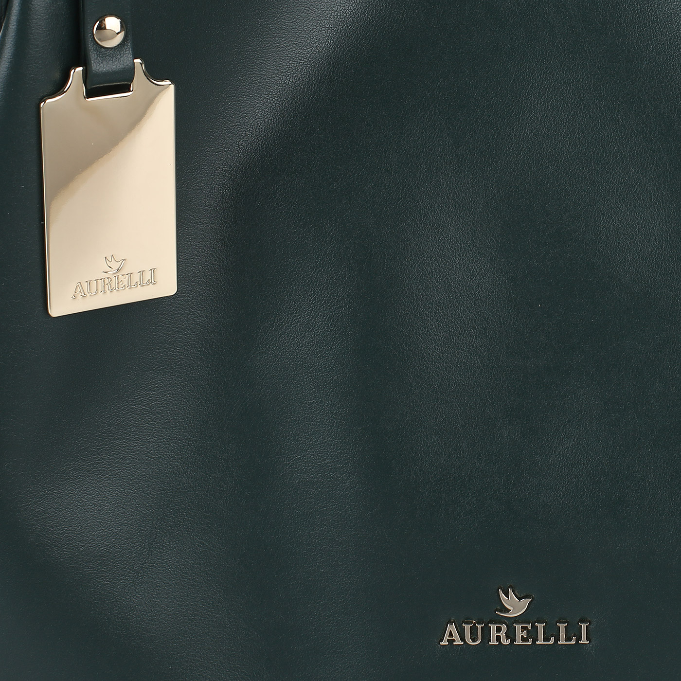 Вместительная кожаная сумка Aurelli 