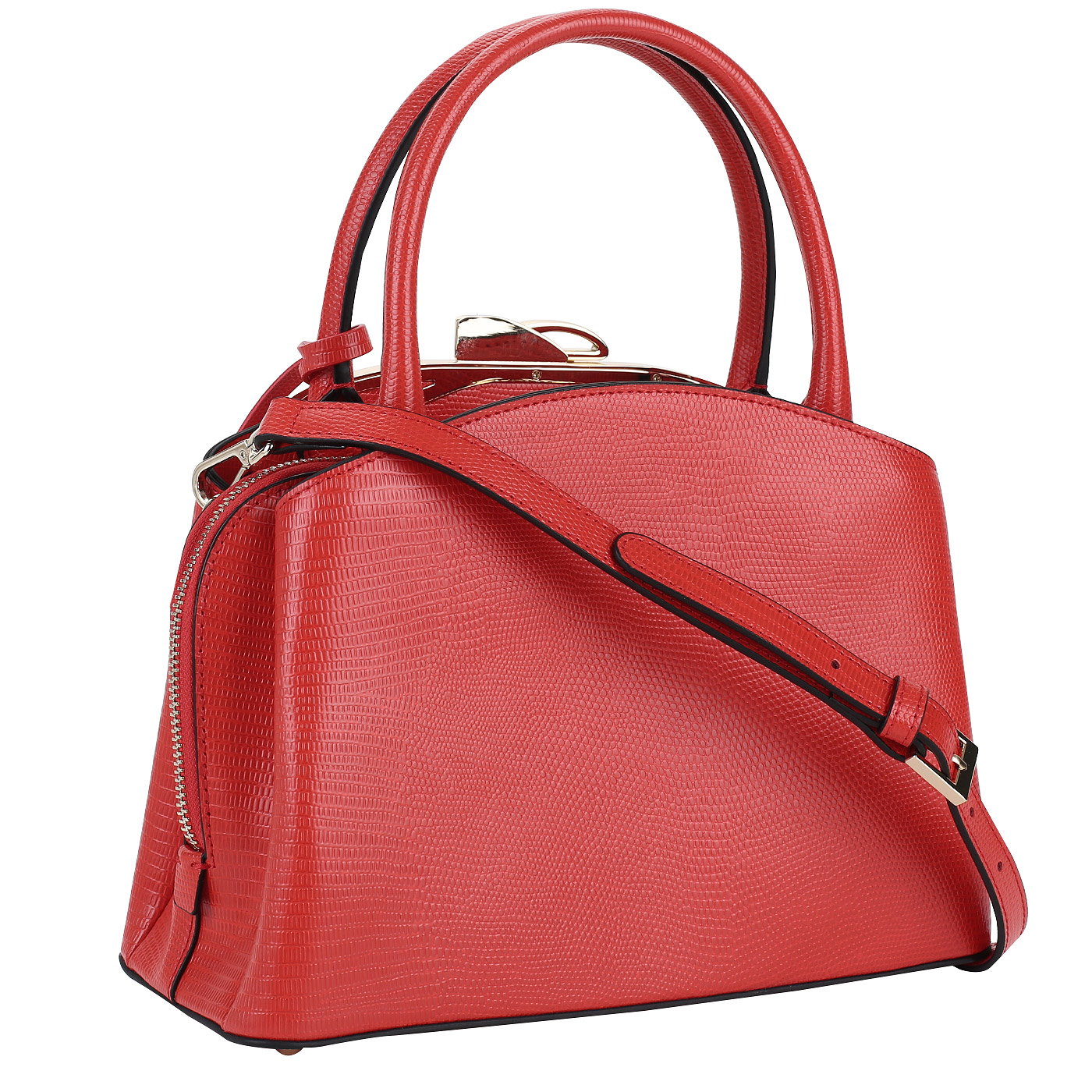 Женская сумочка из красной кожи Cromia Aika