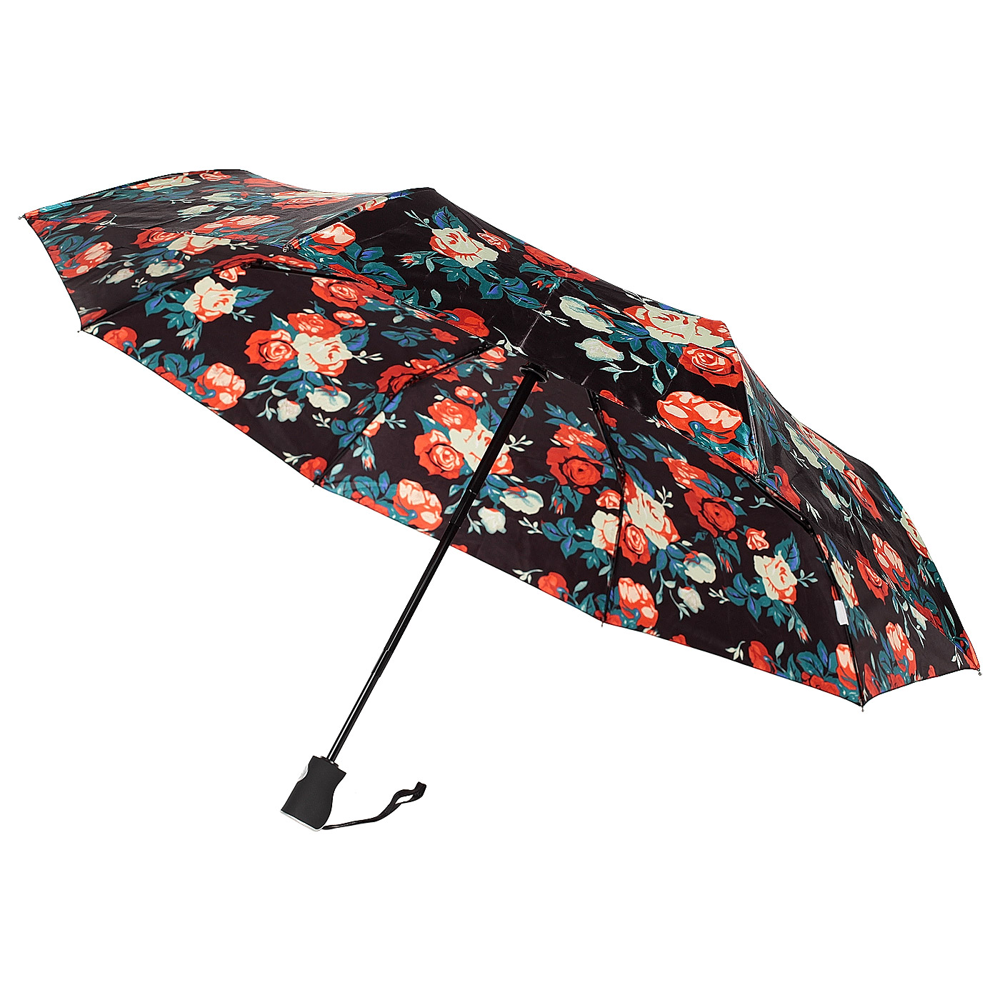 Автоматический зонт с выразительным цветочным принтом Raindrops 