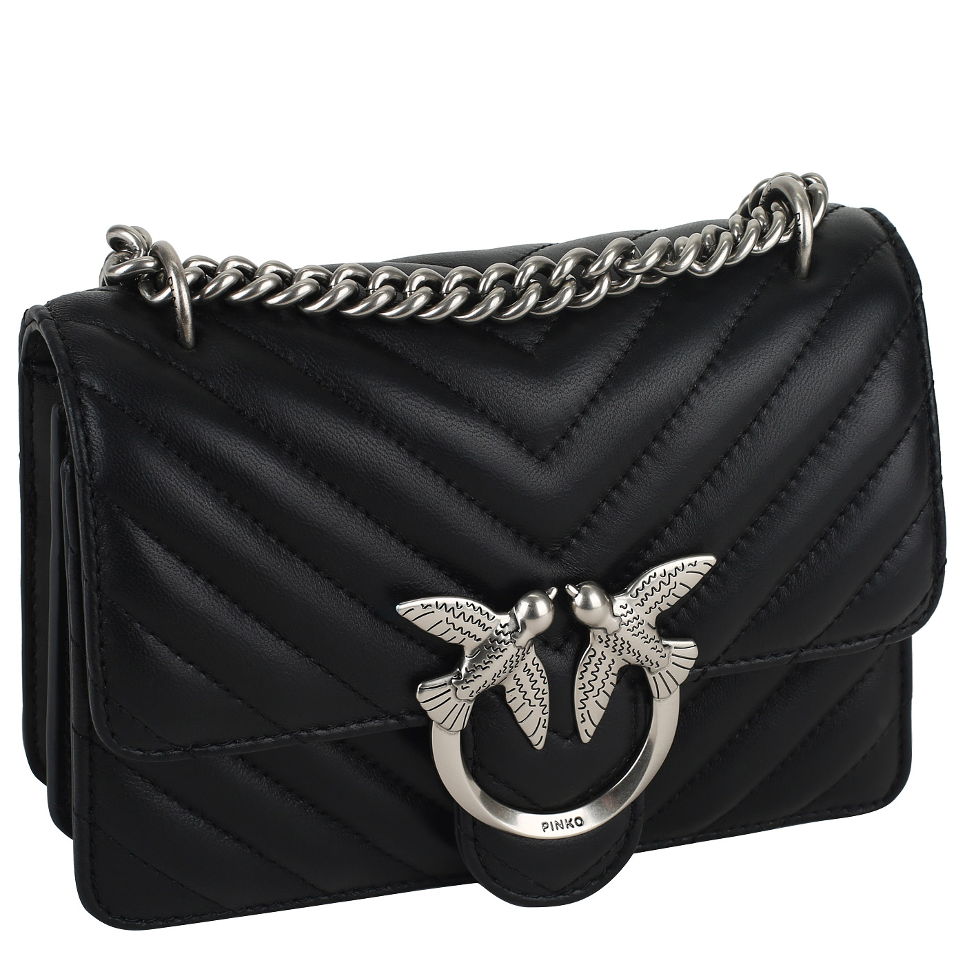 Сумка через плечо с цепочкой Pinko Chevron