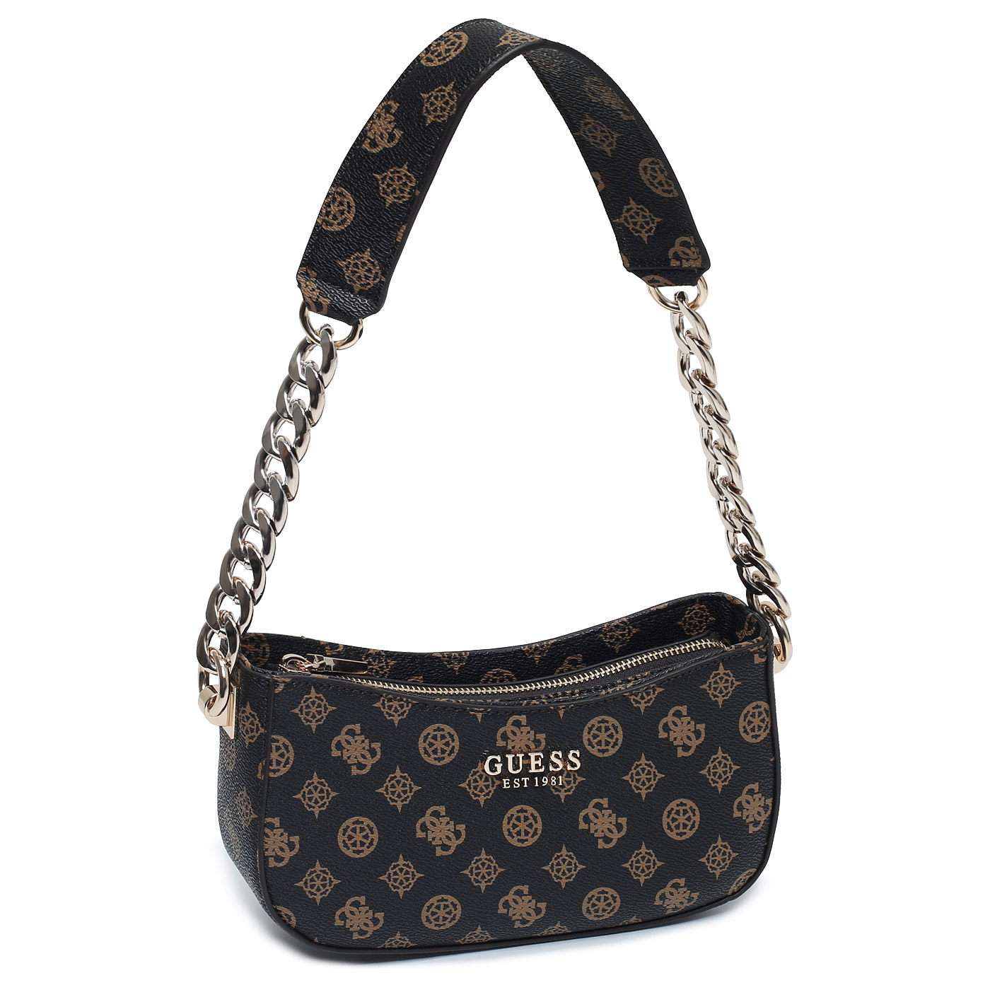 Сумка с ручкой-цепью Guess Evelune