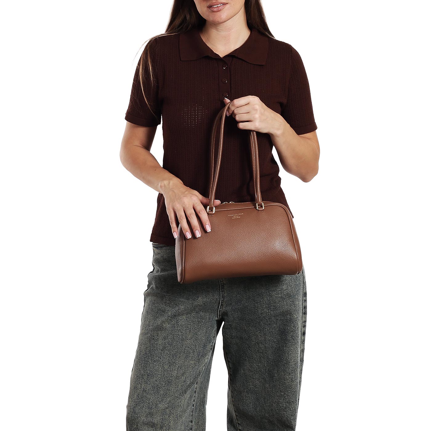 Кожаная сумка Christian Villa Peggy