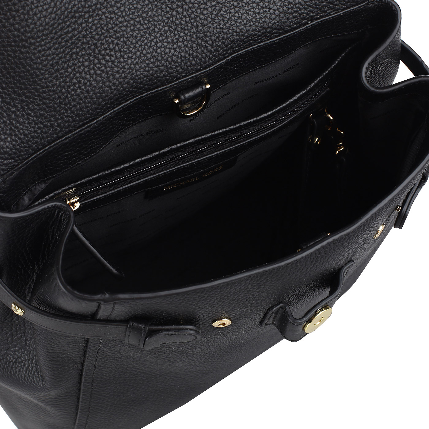 Черный кожаный рюкзак Michael Kors Addison
