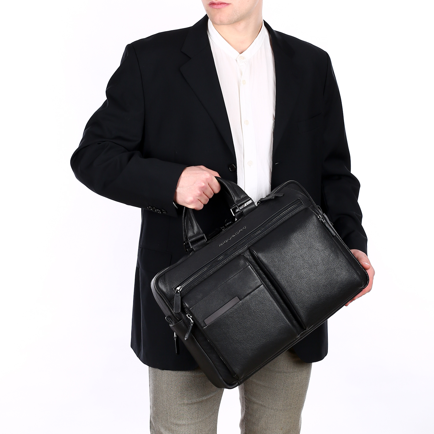 Деловая кожаная сумка Piquadro Paavo