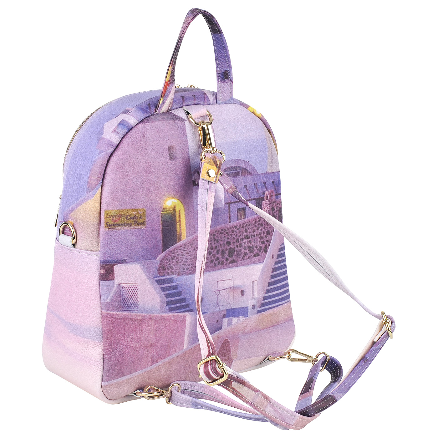 Женский кожаный рюкзак Acquanegra Santorini