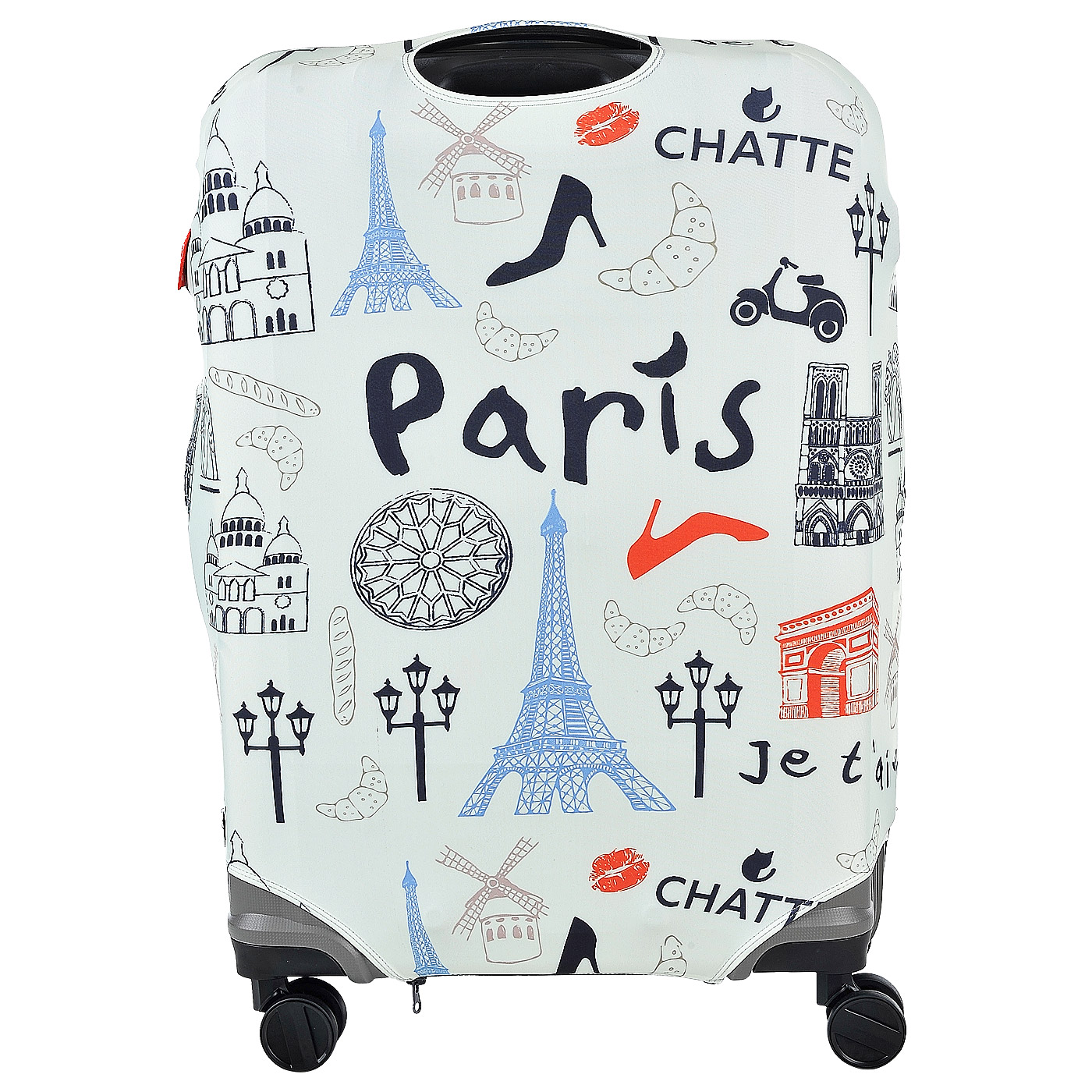 Чехол для багажа Chatte Bonjour Paris