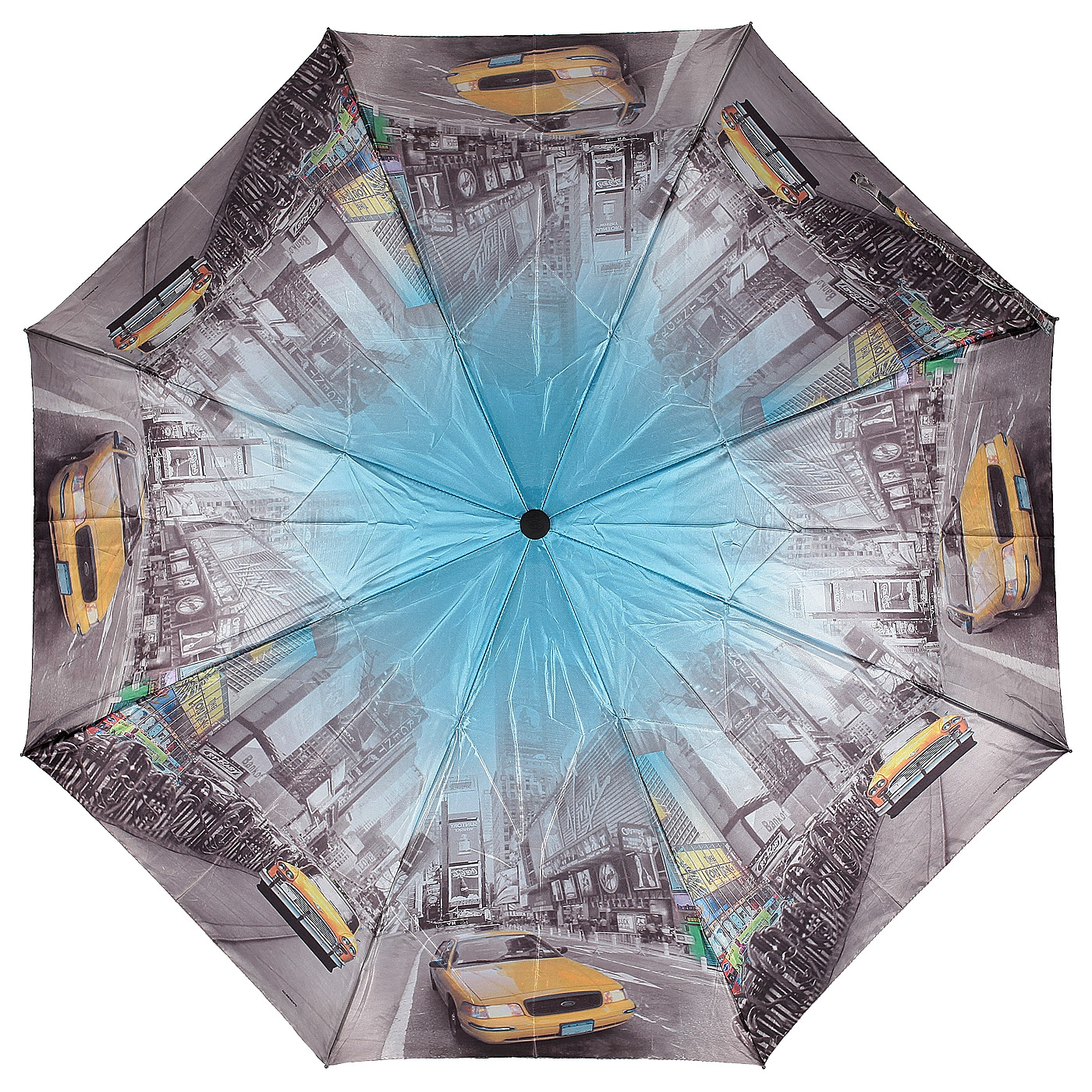 Автоматический зонт с городским принтом Raindrops 