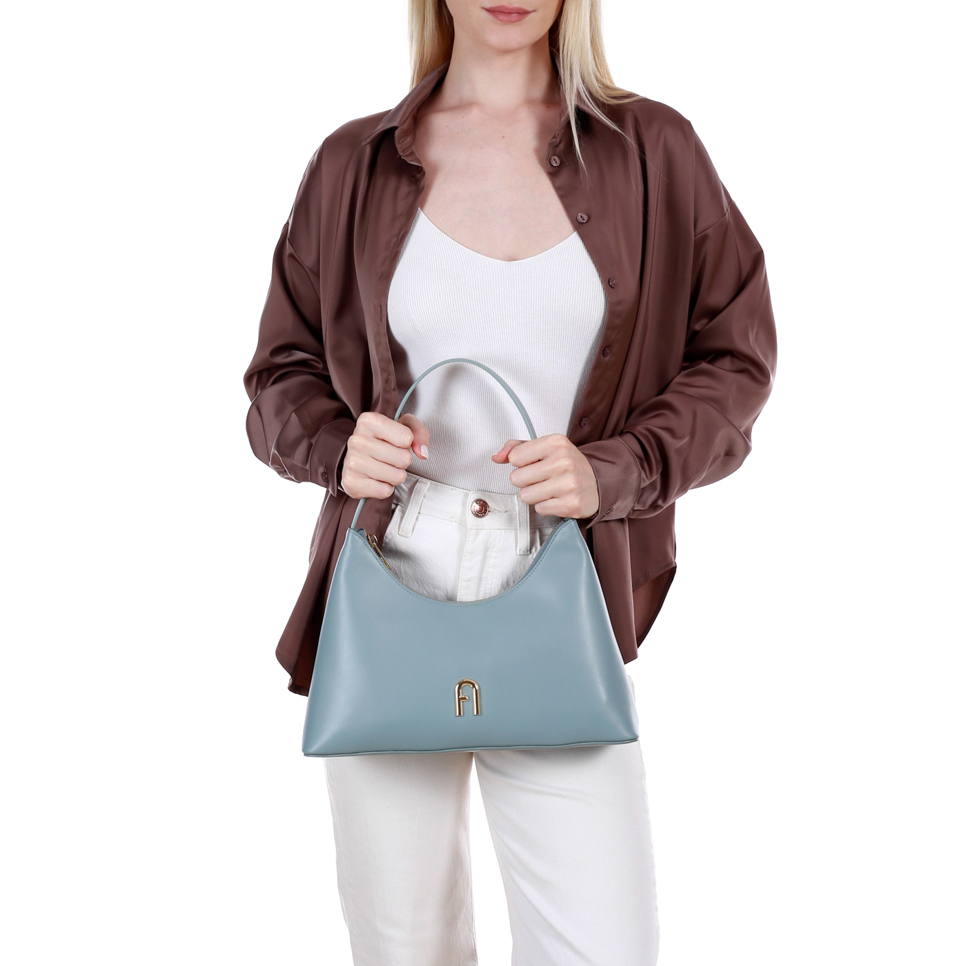 Кожаная сумка Furla Diamante