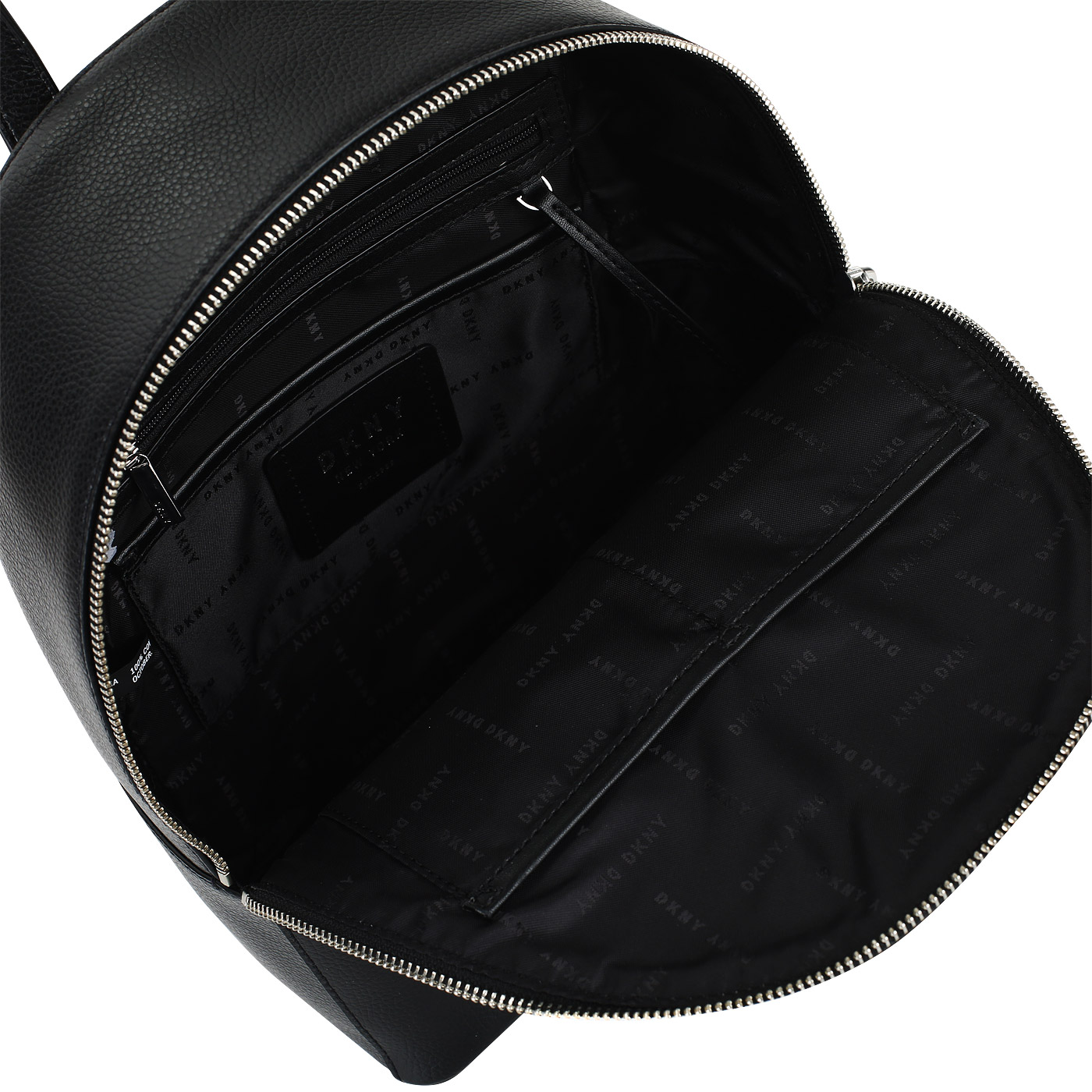 Черный кожаный рюкзак DKNY Elissa